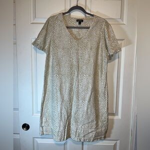 Nicole Miller Beige and White Textured Dress